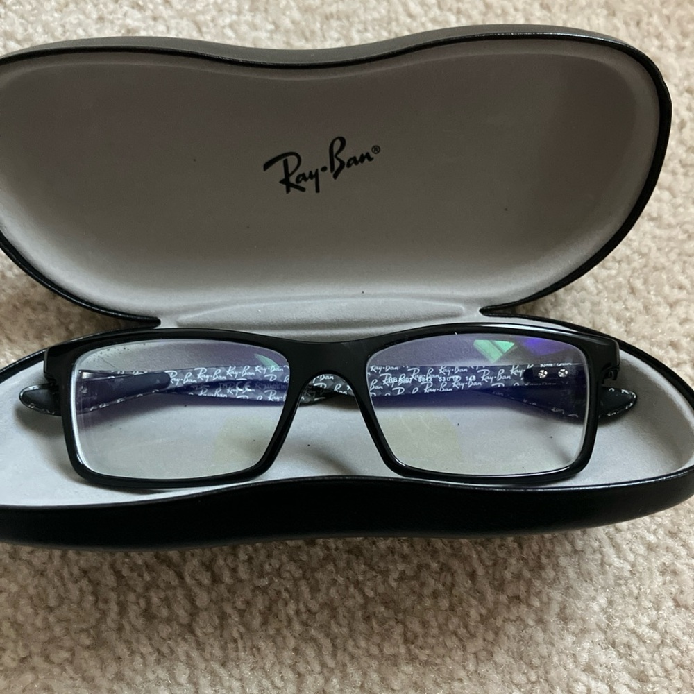 Ray-Ban Black and White Eyeglasses